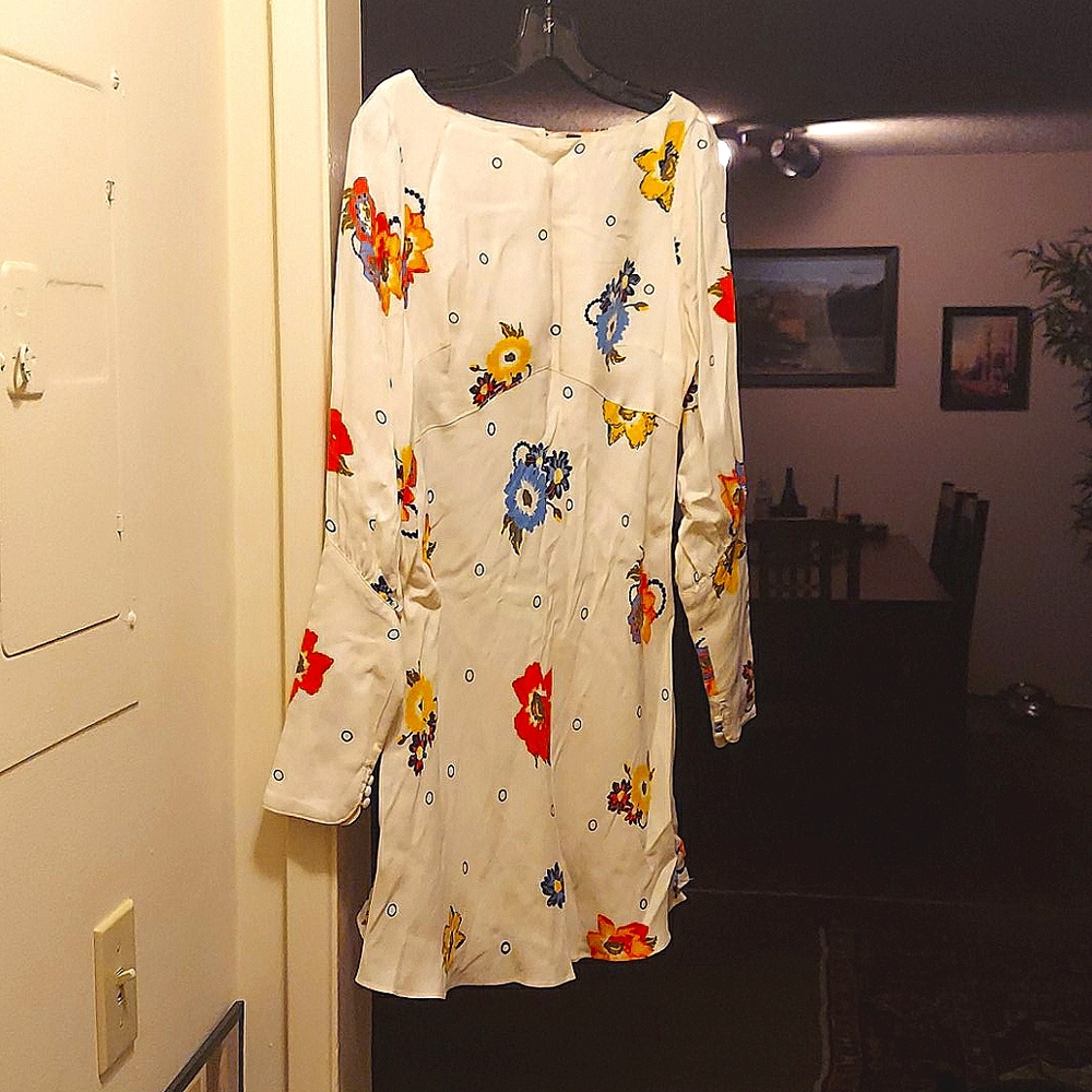 FLORAL VINTAGE inspired FREE PEOPLE CUFFED DRESS